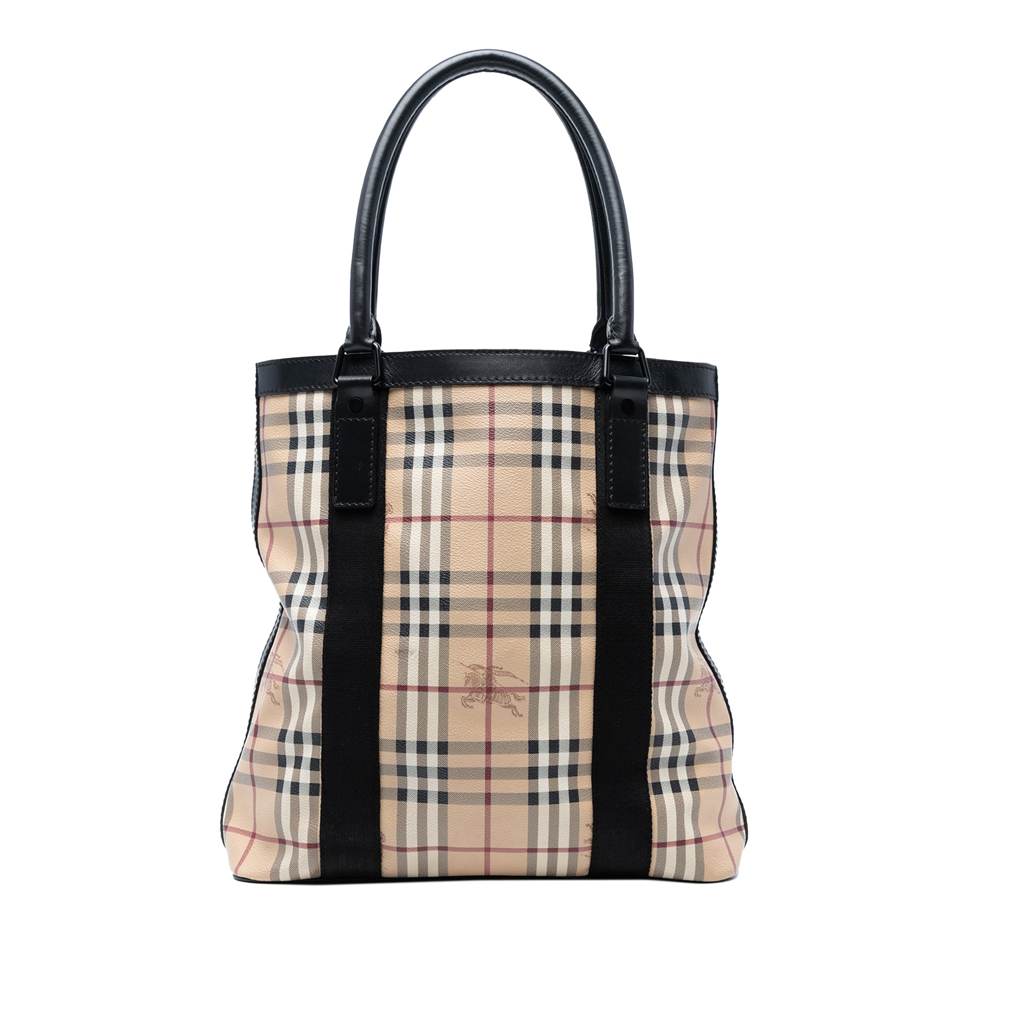 Haymarket Check Coated Canvas Vertical Tote