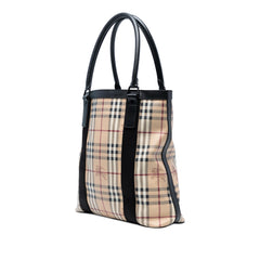 Haymarket Check Coated Canvas Vertical Tote