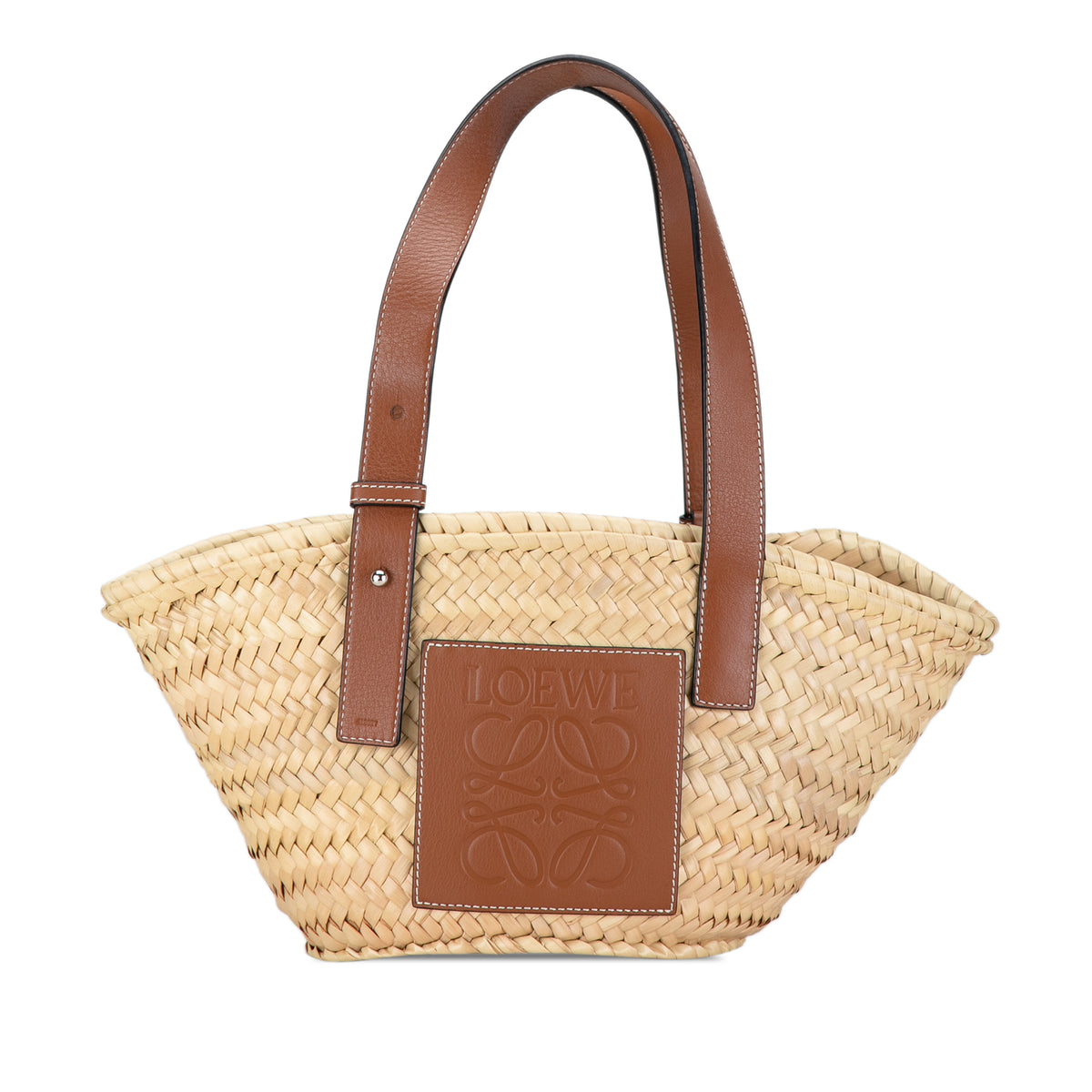 Small Raffia Basket Tote