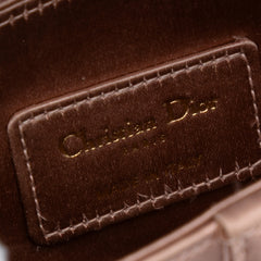 Mini Satin Crystal Embellished Saddle Bag