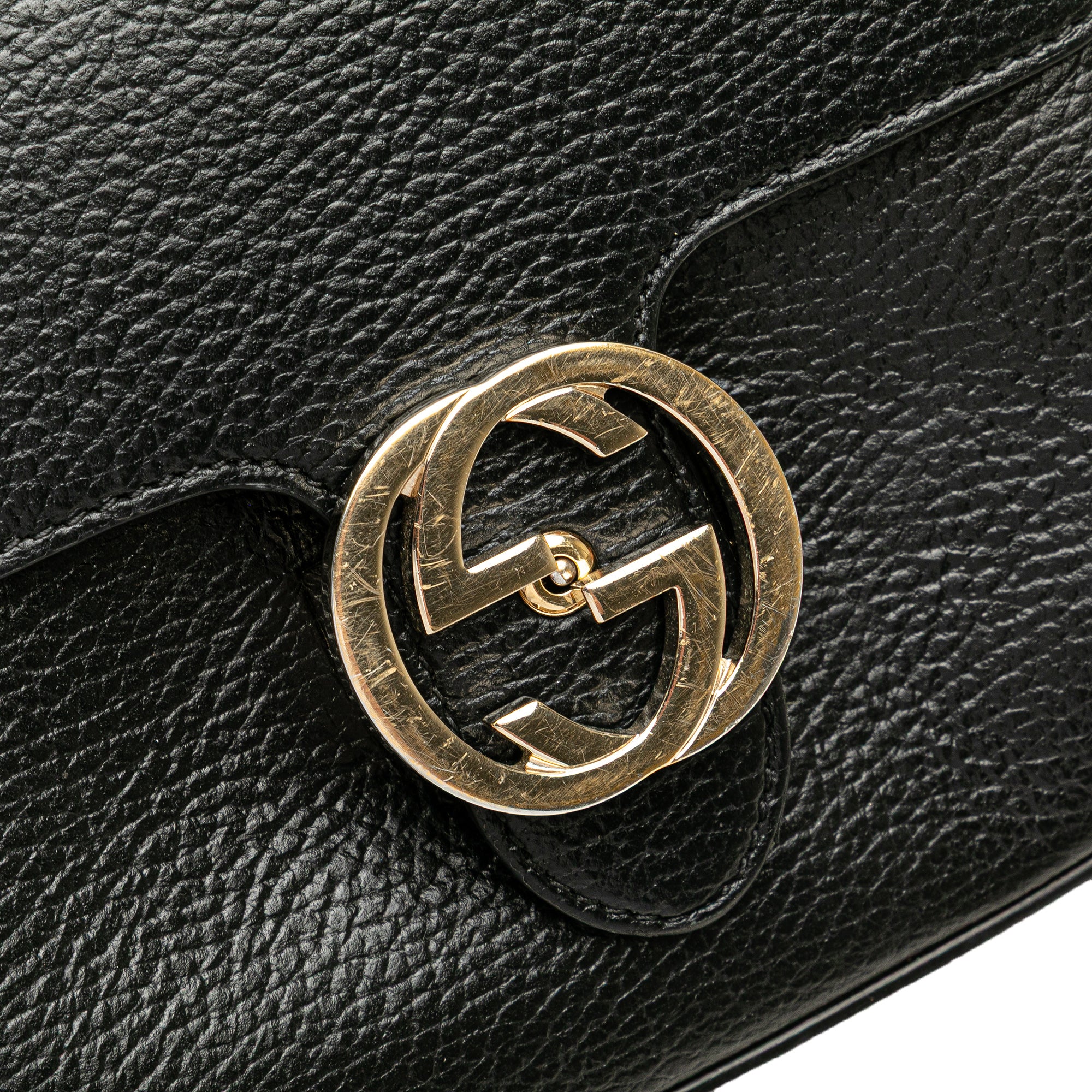 Small Dollar Calfskin Interlocking G Crossbody