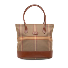 Vintage Check Canvas Bucket Bag