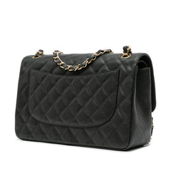 Jumbo Classic Caviar Double Flap