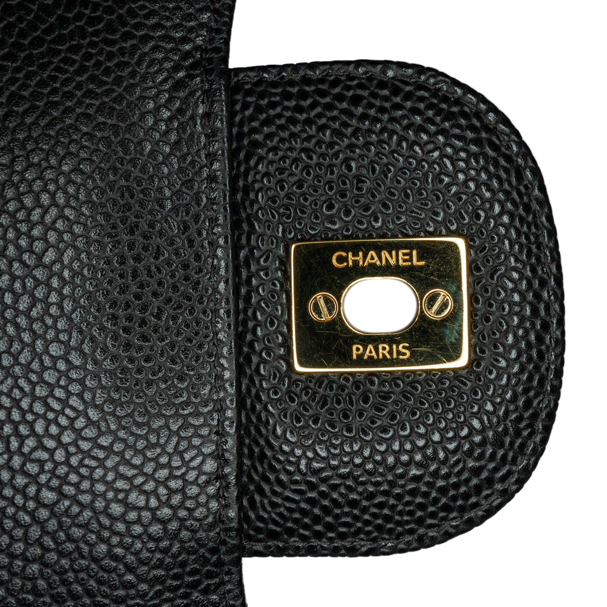 Jumbo Classic Caviar Double Flap