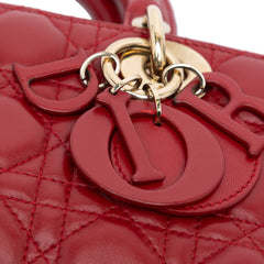 Medium Lambskin Cannage Lady D Joy