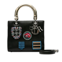 Medium Calfskin Patch Embellished Lady Dior