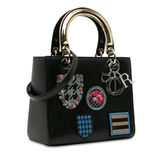 Medium Calfskin Patch Embellished Lady Dior