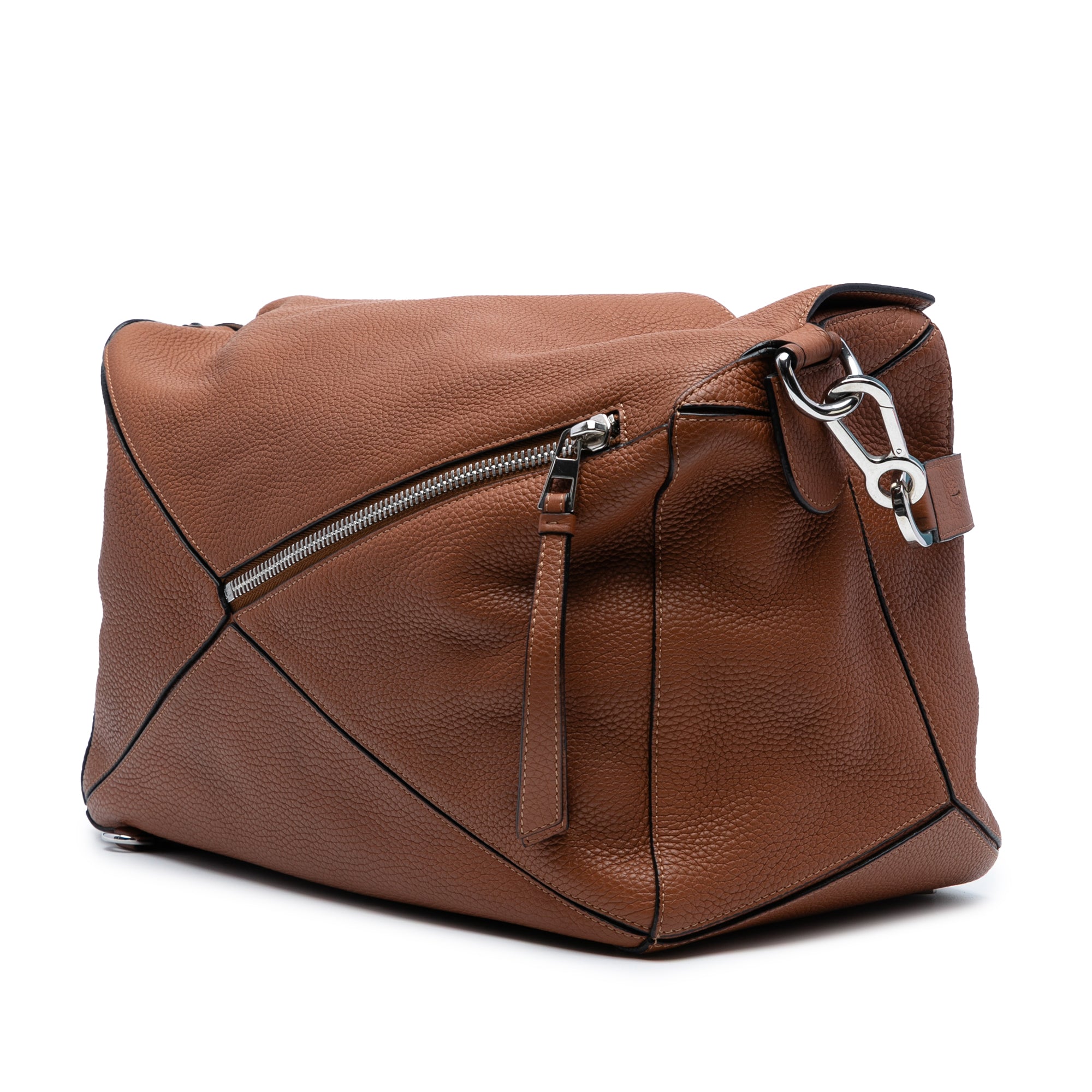 Large Calfskin Puzzle Satchel