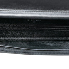 Quilted Lambskin Embossed LAX Wallet On Chain