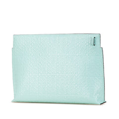 Embossed Anagram Repeat T Clutch