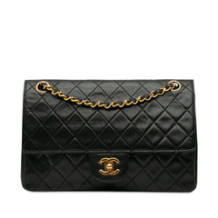 Medium Quilted Lambskin Double Flap