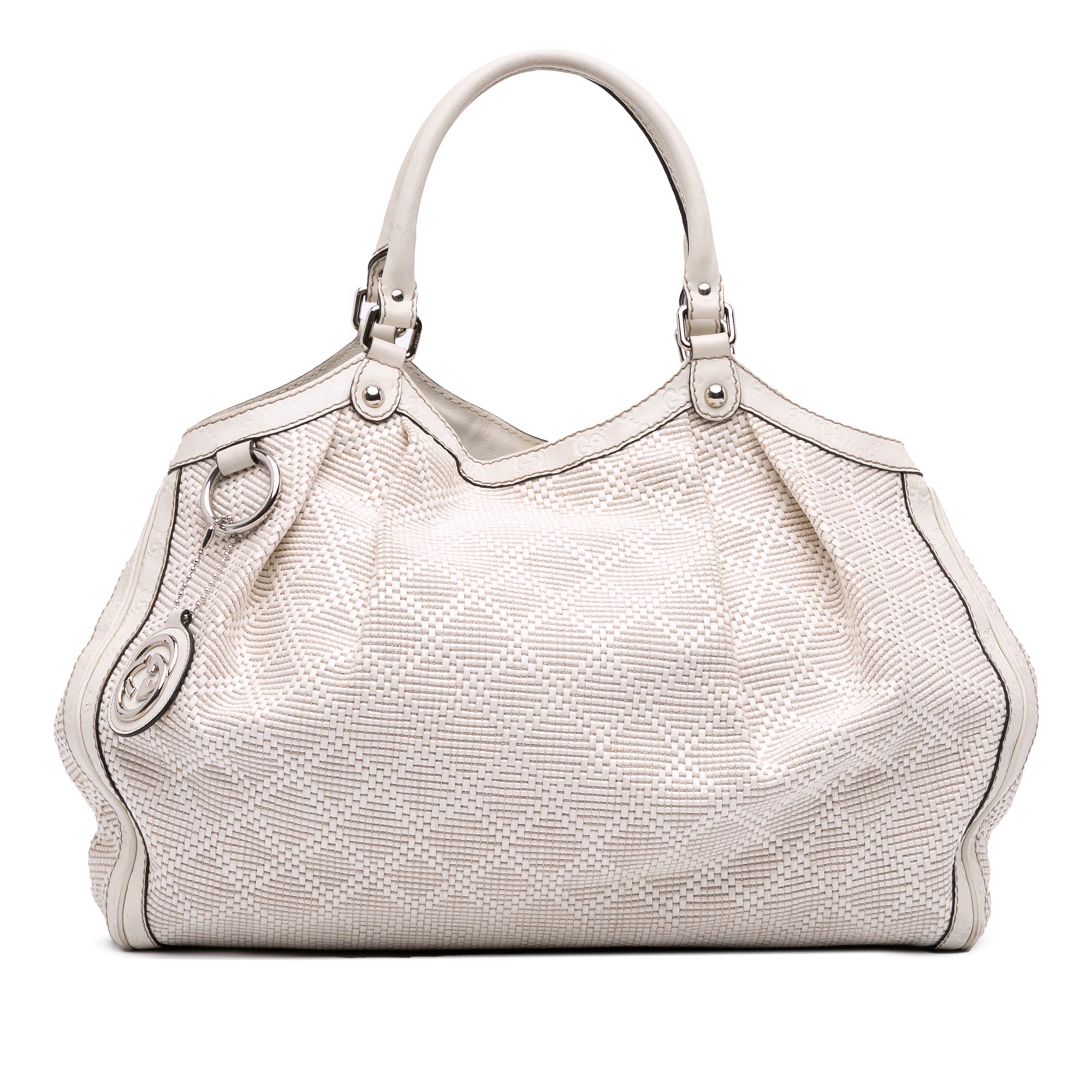 Large Diamante Raffia Sukey Tote