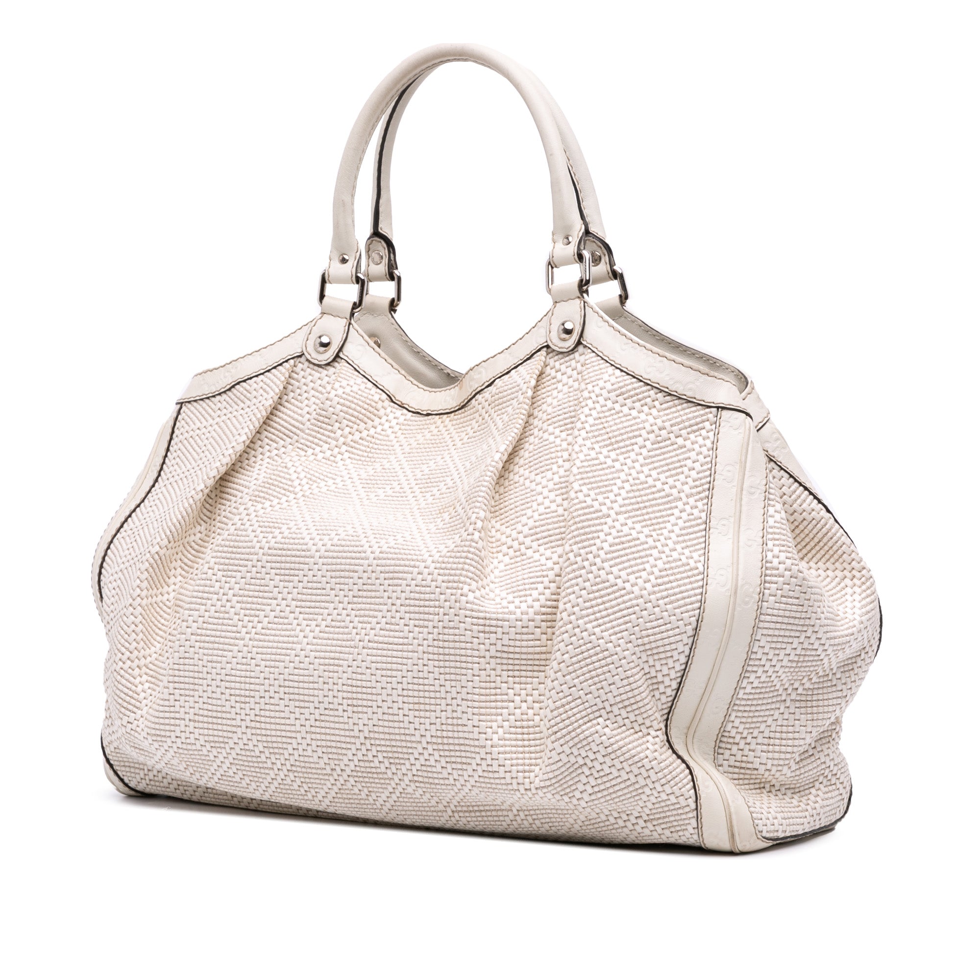 Large Diamante Raffia Sukey Tote