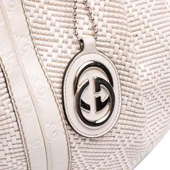 Large Diamante Raffia Sukey Tote