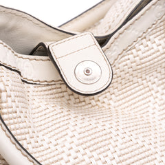 Large Diamante Raffia Sukey Tote