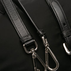 Soft Calf Trimmed Tessuto Zip Top Satchel