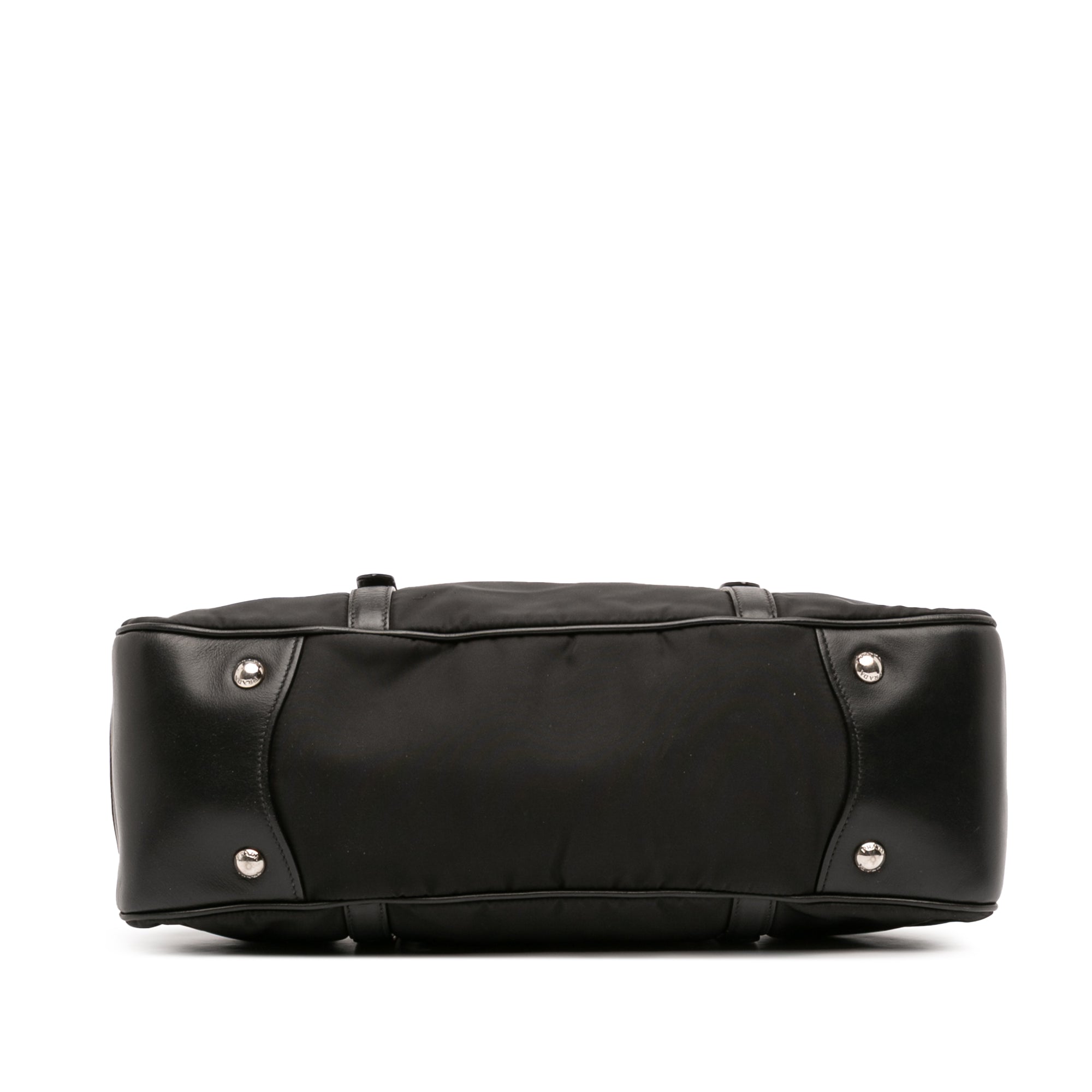 Soft Calf Trimmed Tessuto Zip Top Satchel