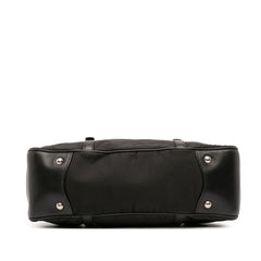 Soft Calf Trimmed Tessuto Zip Top Satchel