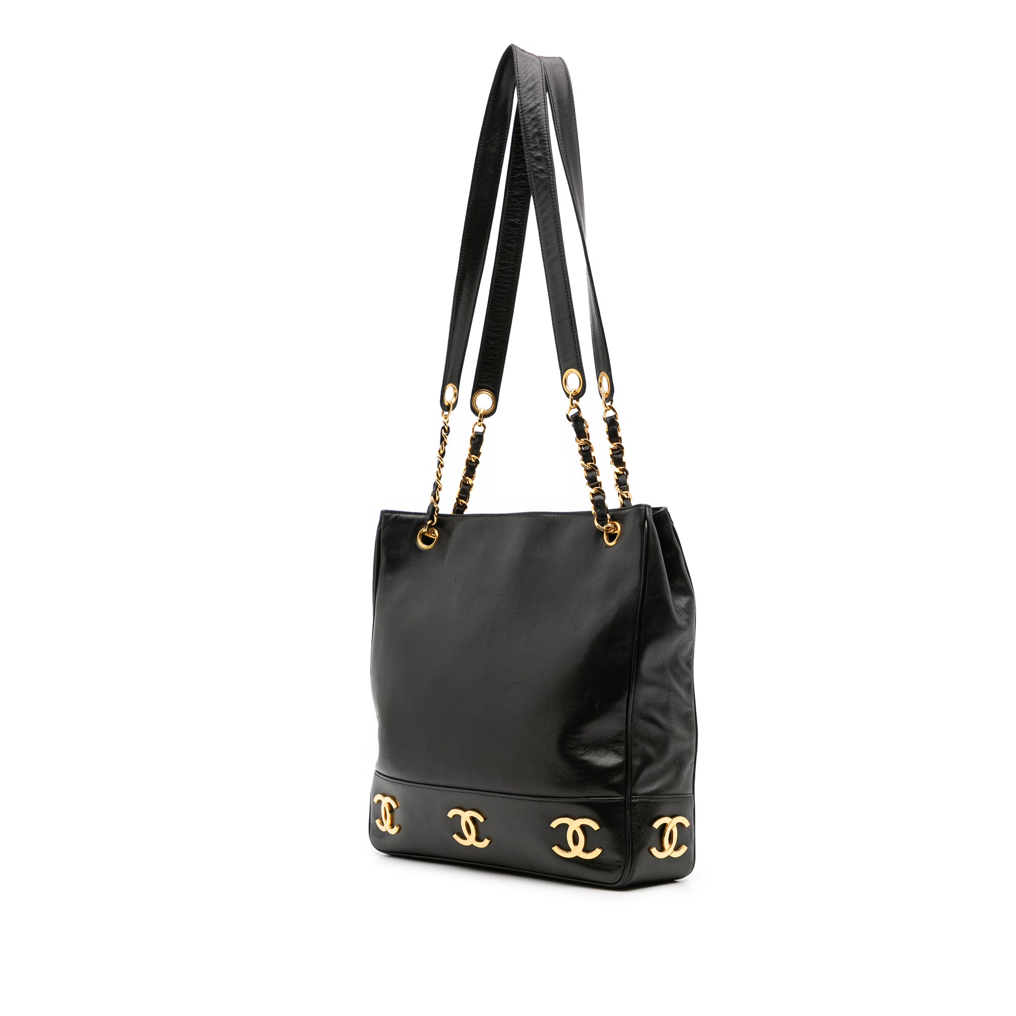 Triple CC Lambskin Tote