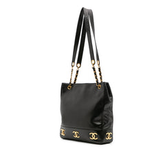 Triple CC Lambskin Tote