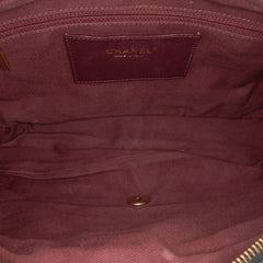 Large Quilted Iridescent Calfskin Shiva Flap