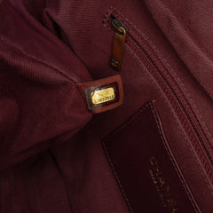 Large Quilted Iridescent Calfskin Shiva Flap