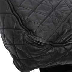 Large Quilted Iridescent Calfskin Shiva Flap