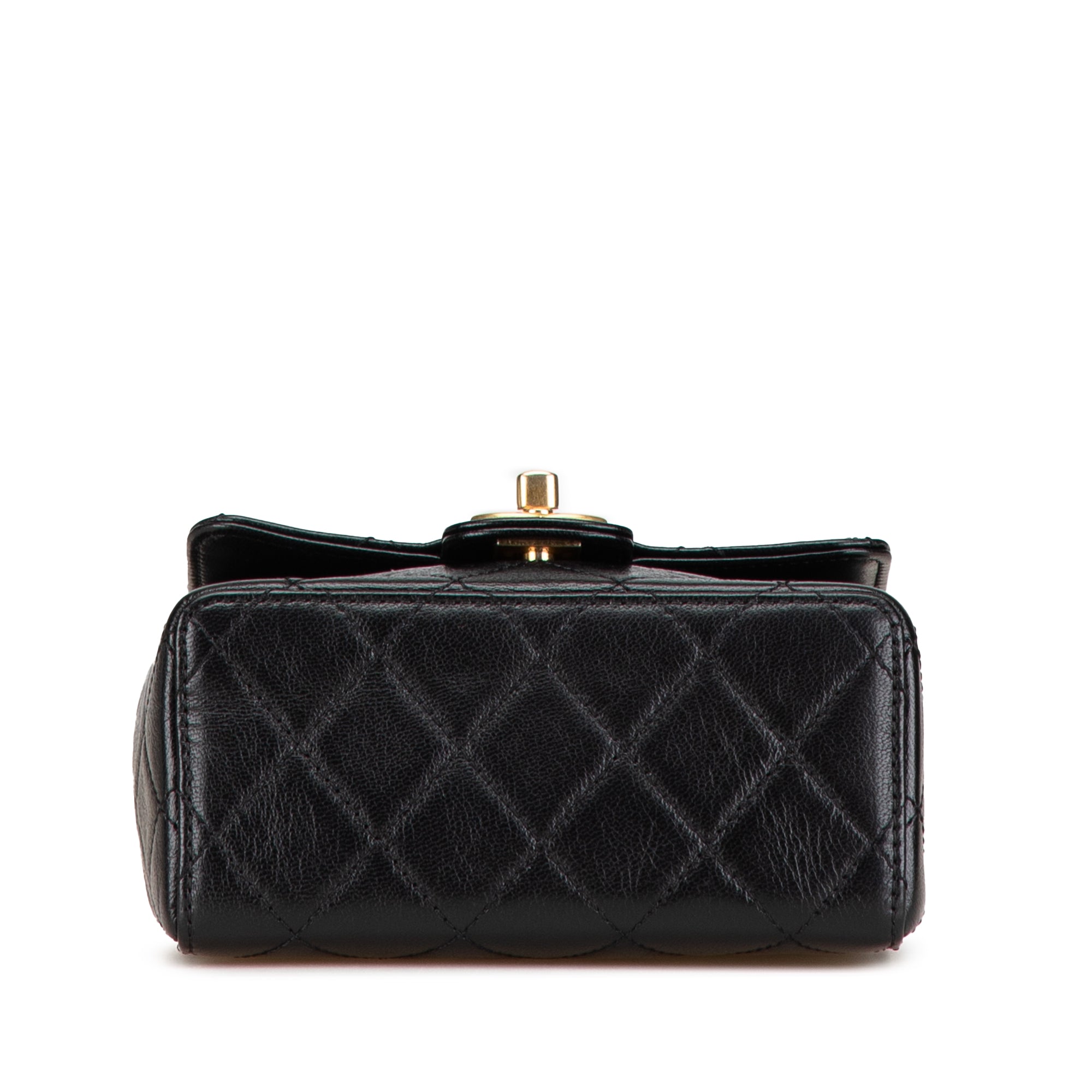 Mini Square Classic Goatskin Retro Flap