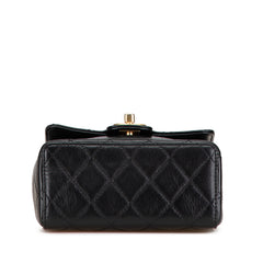 Mini Square Classic Goatskin Retro Flap