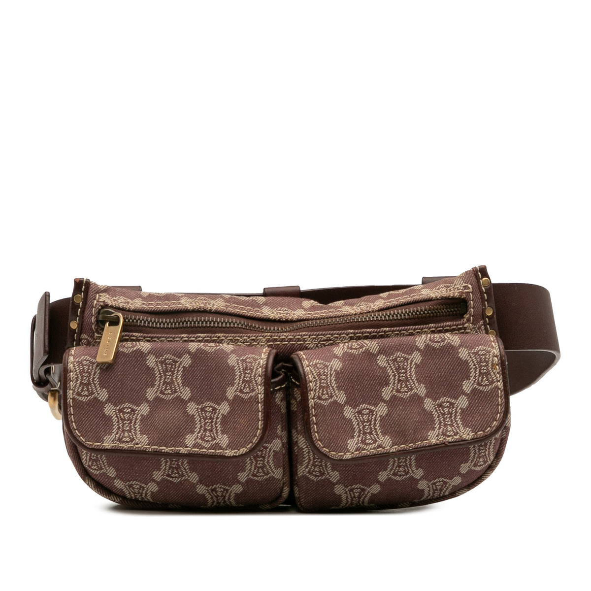 Macadam Denim Double Pocket Belt Bag