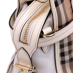 Haymarket Check Coated Canvas Minford Portrait Satchel