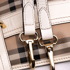 Haymarket Check Coated Canvas Minford Portrait Satchel