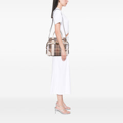 Haymarket Check Coated Canvas Minford Portrait Satchel