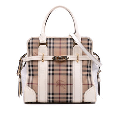 Haymarket Check Coated Canvas Minford Portrait Satchel