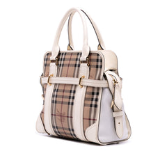 Haymarket Check Coated Canvas Minford Portrait Satchel