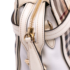 Haymarket Check Coated Canvas Minford Portrait Satchel