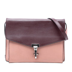 Bicolor Leather Macken Crossbody