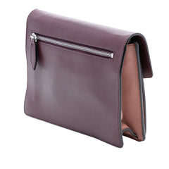Bicolor Leather Macken Crossbody