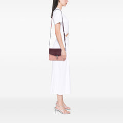 Bicolor Leather Macken Crossbody