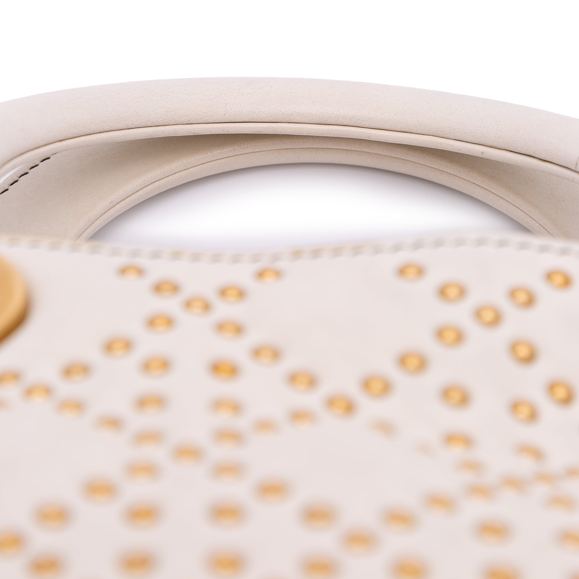 Medium Lambskin Cannage Studded Supple Lady Dior