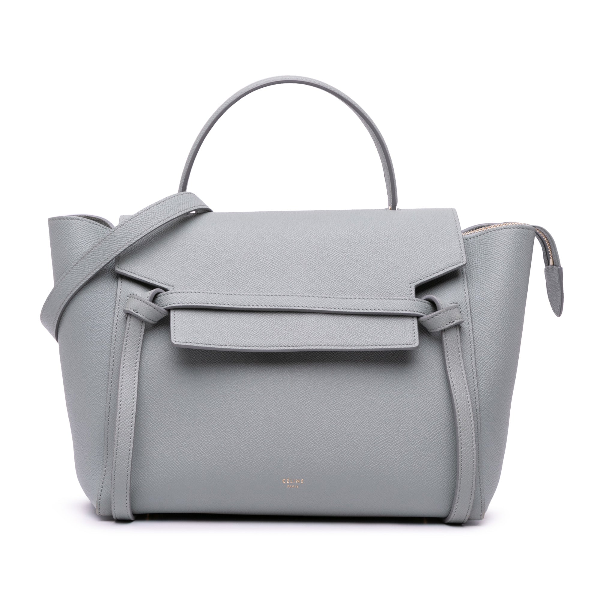Mini Grained Calfskin Belt Satchel