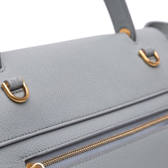 Mini Grained Calfskin Belt Satchel