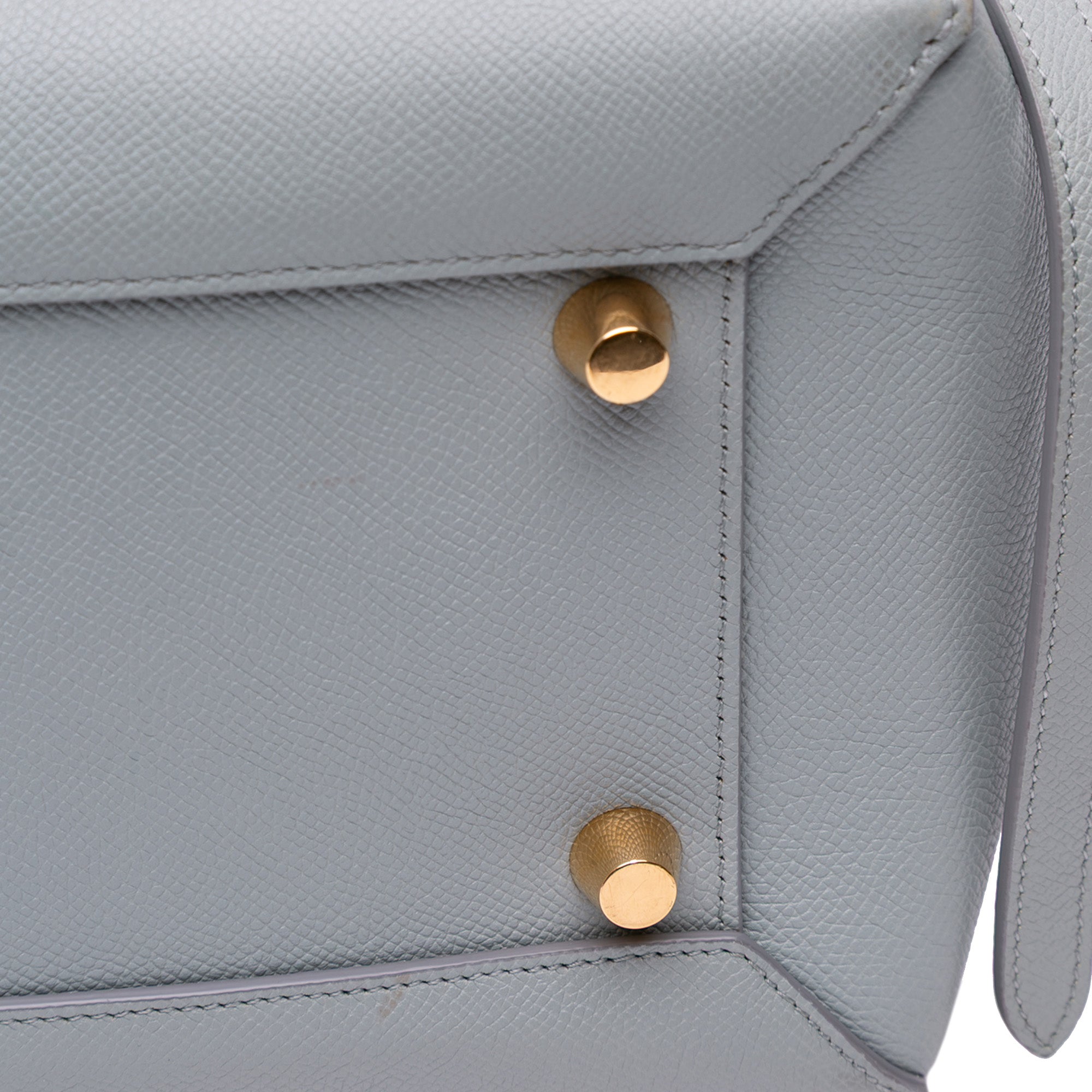 Mini Grained Calfskin Belt Satchel