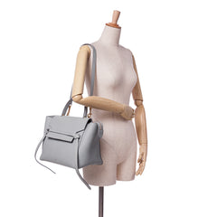Mini Grained Calfskin Belt Satchel