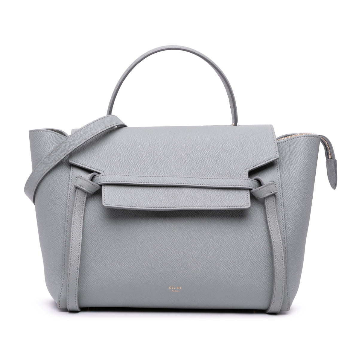 Mini Grained Calfskin Belt Satchel