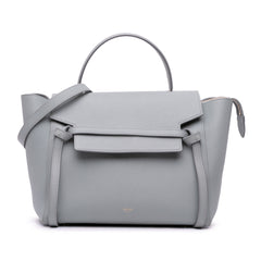 Mini Grained Calfskin Belt Satchel