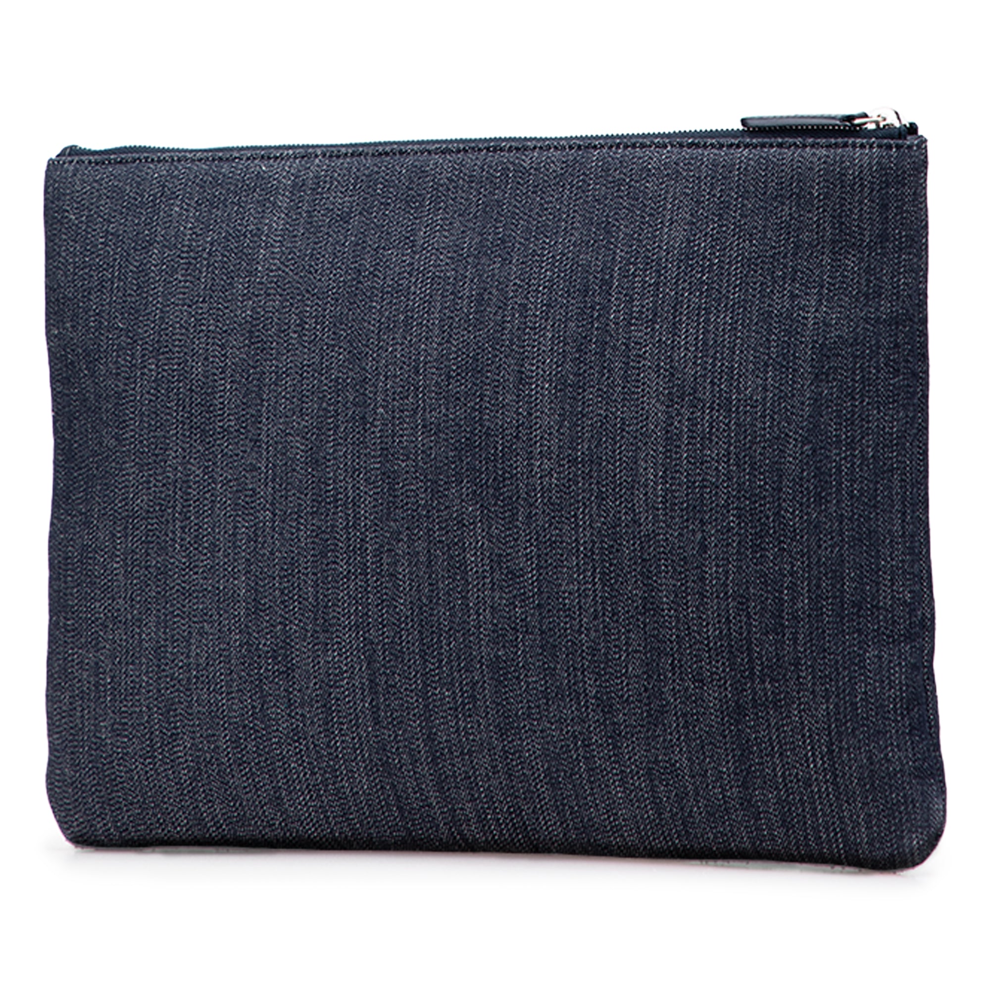 Large Denim Deauville O Case Clutch