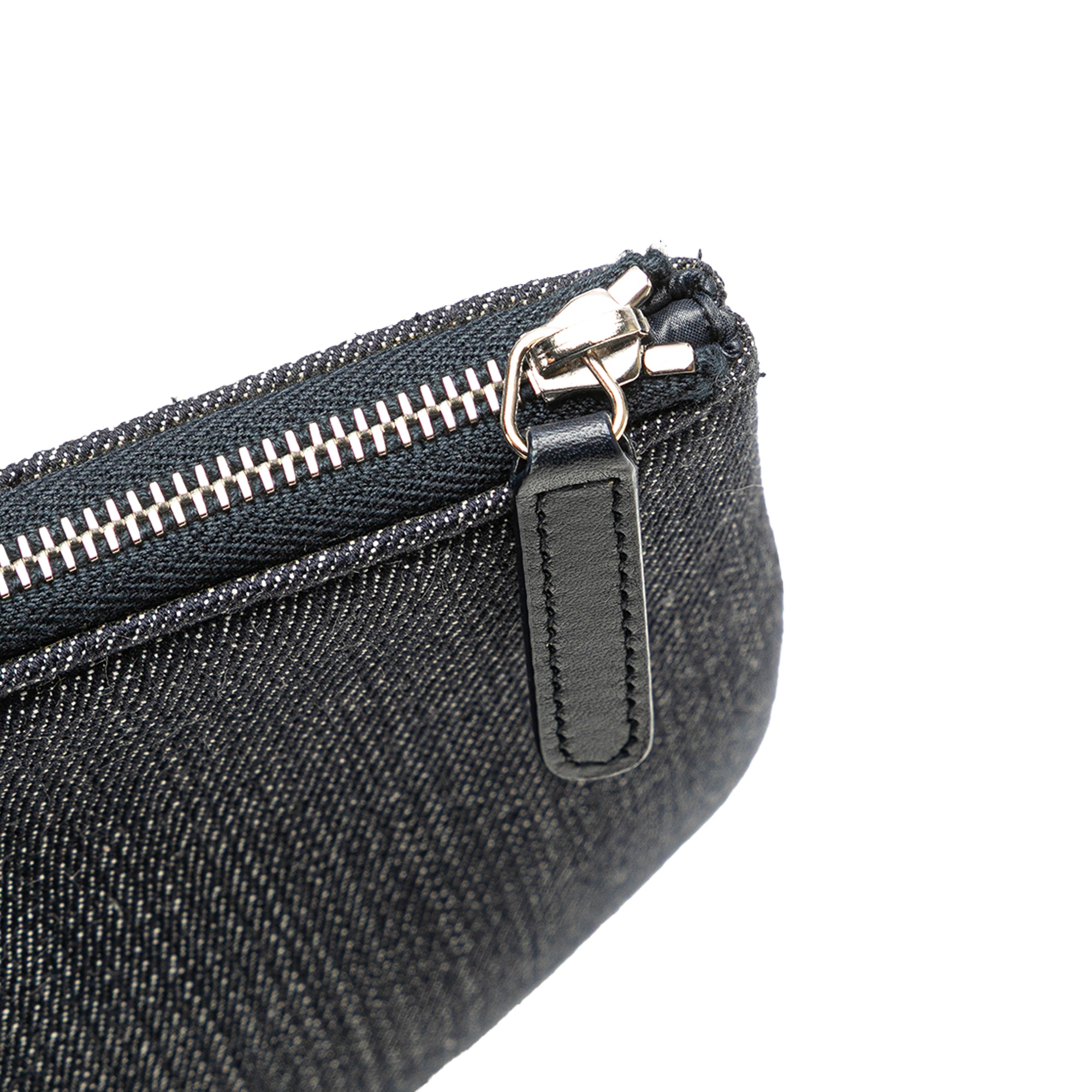 Large Denim Deauville O Case Clutch
