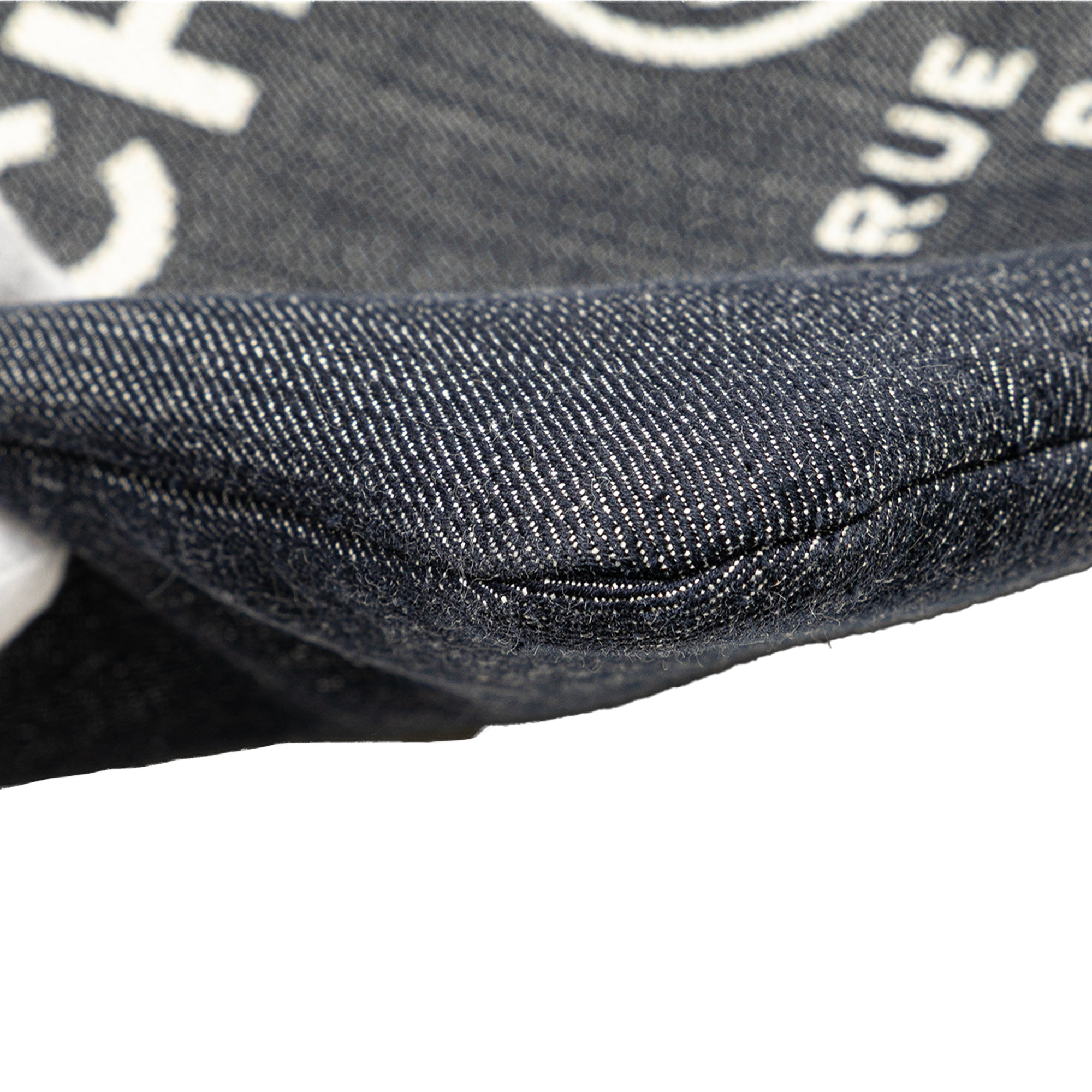 Large Denim Deauville O Case Clutch
