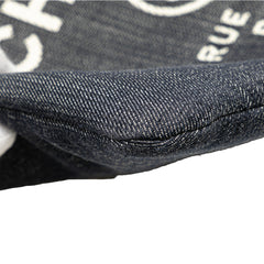 Large Denim Deauville O Case Clutch